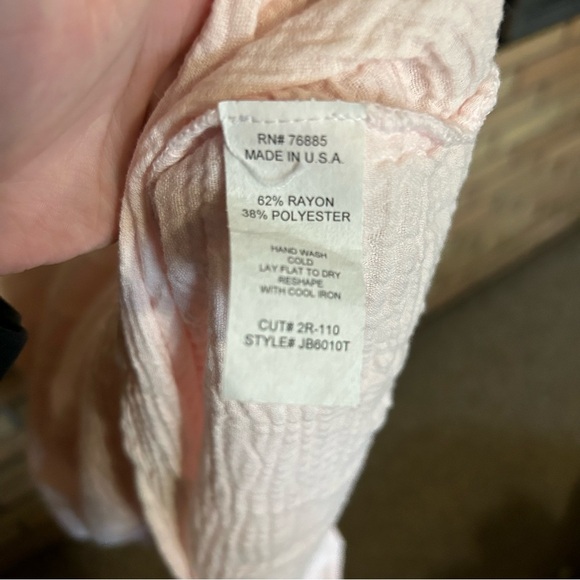 NWT Red Haute White Smocked Gauze Prim Tie Dye Midi Dress Size XS - Picture 3 of 6